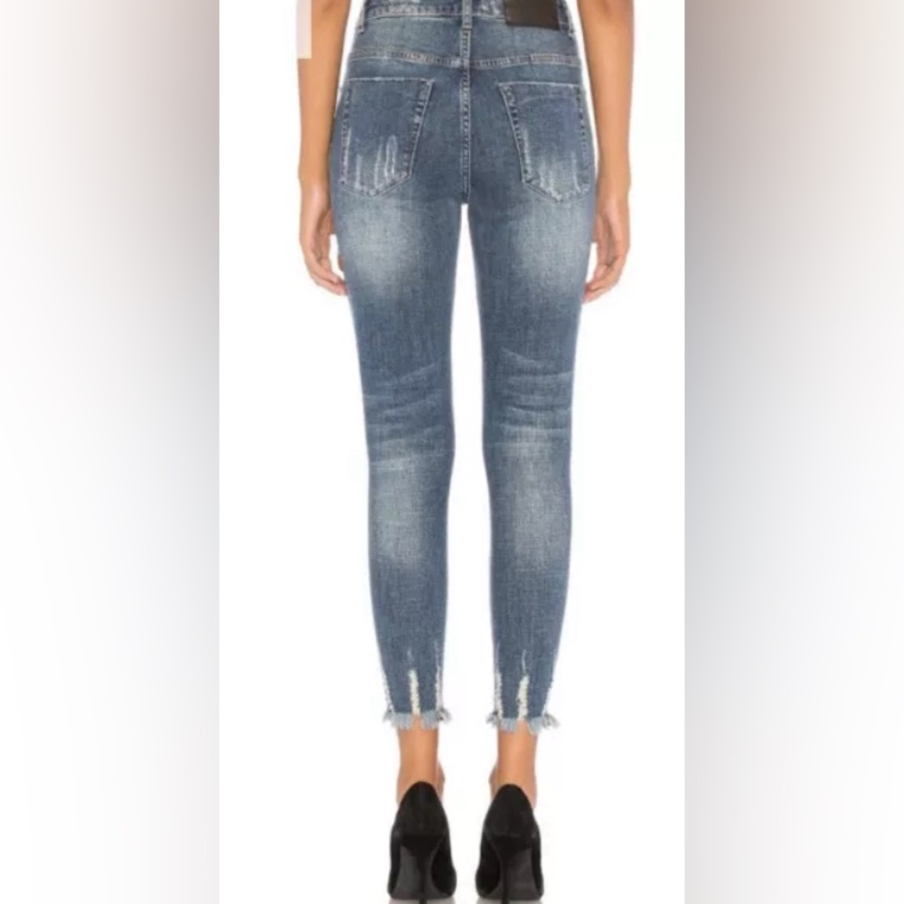 ⭐️SALE⭐️OneXOneTeaspoon Free Bird Super High Rise Skinny inner bottom zip Sz26
